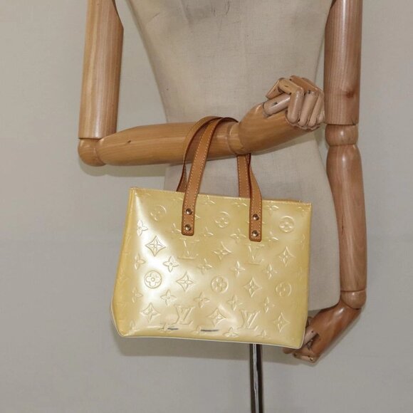 LOUIS VUITTON Monogram Vernis Reade PM Hand Bag Perle M91336 LV Auth 116705 - Picture 15 of 16